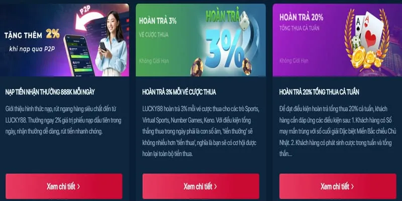 Khuyến mãi dành riêng cho các trò chơi cụ thể